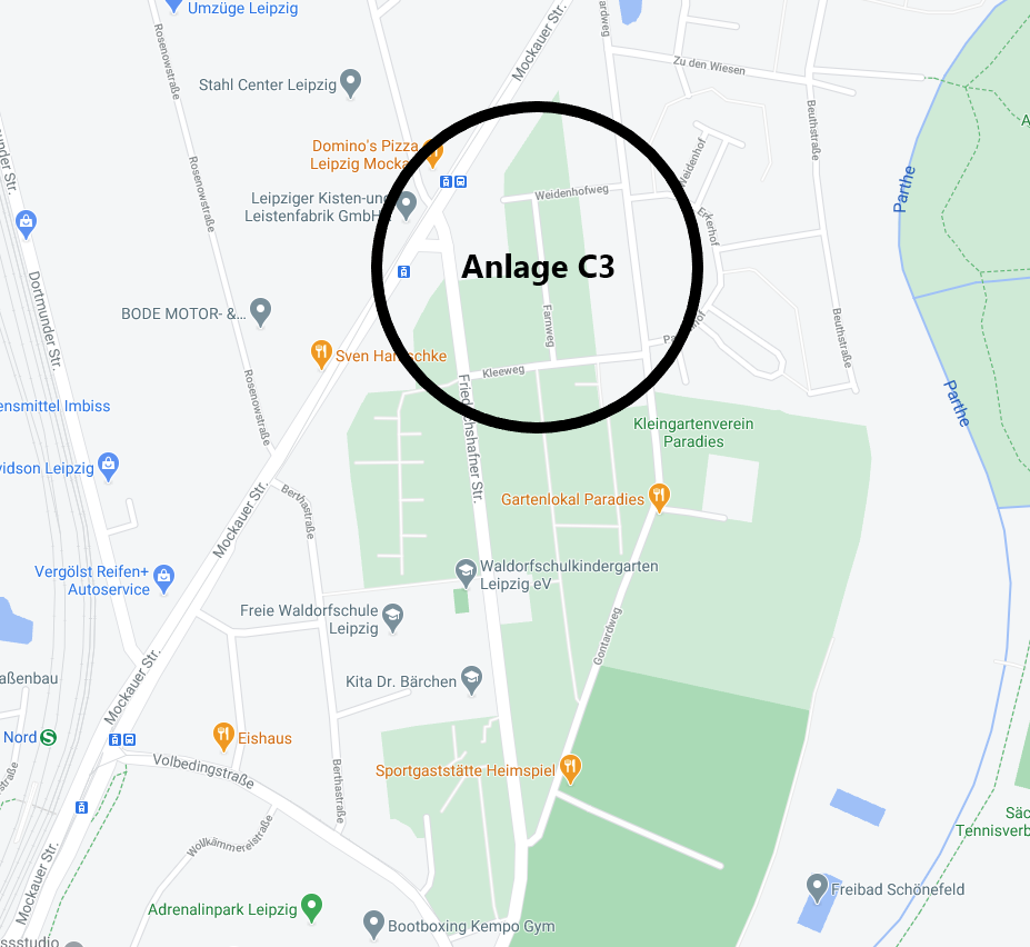 Lageplan der Anlage C3